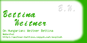 bettina weitner business card